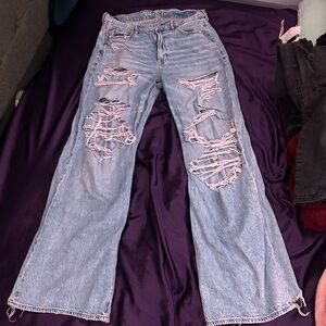 American Eagle baggy ripped jeans